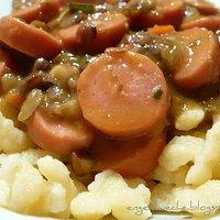 Linsen und Spätzle