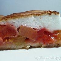 Rhabarber-Erdbeer-Kuchen mit Baiser-Guss
