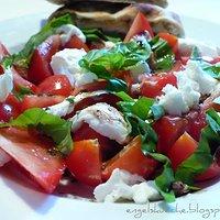 Caprese bzw. "Tomaten-Mozzarella".