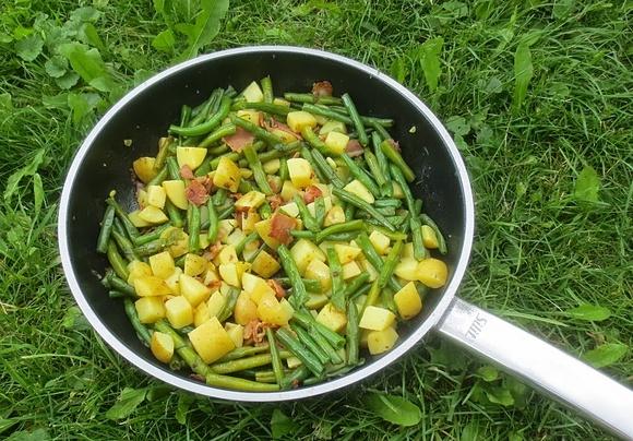 Kartoffel-Bohnen-Pfanne