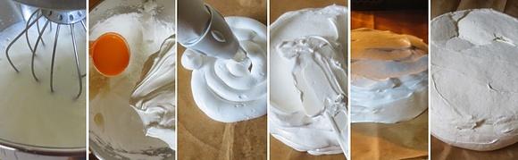 Pavlova mit Erdbeeren und Passionsfrucht
