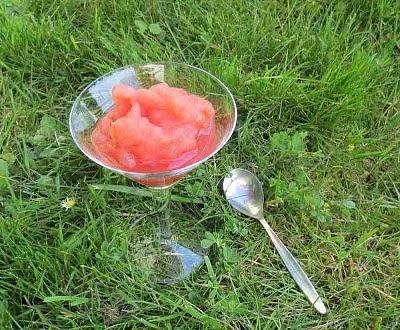 Gefrorenes Wassermelonen-Limetten-Dessert