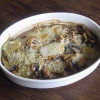 Champignon-Kartoffel-Gratin