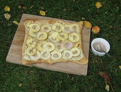 Apfel-Flammkuchen