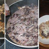 Nudeln mit Radicchio und Gorgonzola