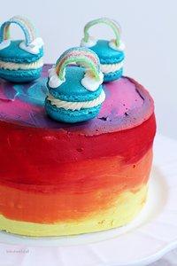[Somewhere over the rainbow...] Regenbogentorte zum Geburtstag und ein Ausflug in die 90er.