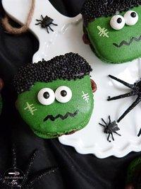 Jetzt wird es gruselig: Frankenstein-Macarons [Halloween Ideen + unverzichtbares Filmwissen für Angeber]