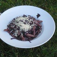 Pasta mit Rotkohl-Sugo