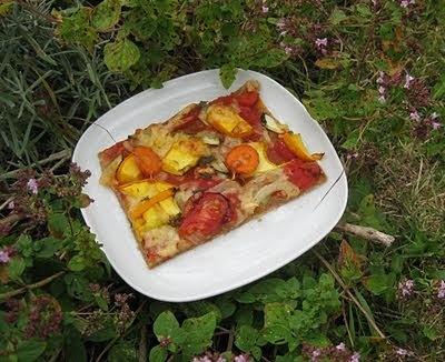 Gemüse-Pizzaschnitten