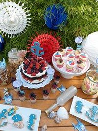 Alle Mann an Deck, hier kommt mein maritimer Geburtstags-Sweet table