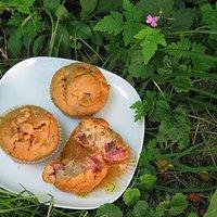 Nachgebacken: Rhabarber-Erdnuss-Muffins
