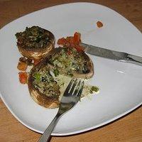 Gefüllte Champignons