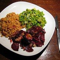 Rote Bete, Erbsen und Zartweizen