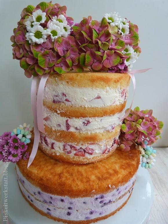 Naked cake zum 30. geburtstag.