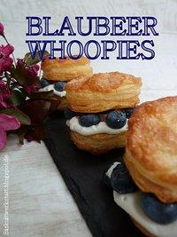 Knusprig blättrige Zucker-Whoopies mit Blaubeersahne gefüllt (Dr. Oetker Kooparation 2. Teil.)