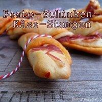 Schinken-Pesto-Käse-Stangen als Knabberei zu meinem ersten Tatort überhaupt, inspiriert von Lisbeths