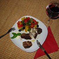 Bifteki mit Paprika