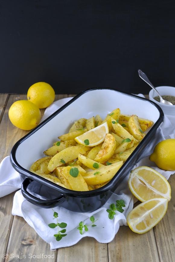 Ofenkartoffeln mit Zitrone