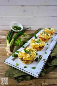 Mediterrane Spätzle-Frittata-Muffins mit Feta