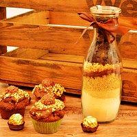 Ferrero Rocher Muffins – auch als Backmischung im Glas