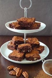 Double Chocolate-Mokka-Brownies mit Pekannüssen - Ein wahrer Schokotraum!!!