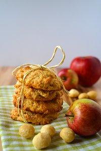 Apfel-Macadamia-Cookies