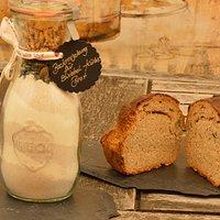 Zwiebel Kürbis Brot als Backmischung im Glas