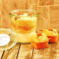 Die Backmischung im Glas für Muffins a la  Schoko Bons