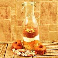 Der Klassiker Twix als Backmischung im Glas für Muffins