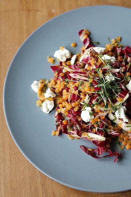 Roter Linsensalat mit Radicchio