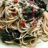 Grünkohlspaghetti