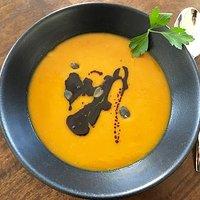 Kürbiscremesuppe mit Malzbier