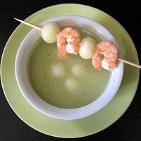 Kalte Melonen-Gurken-Suppe