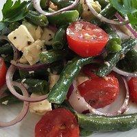 Grüne Bohnensalat mit Feta