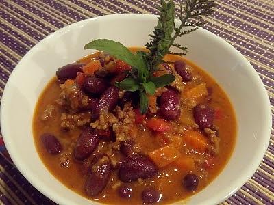 Chili con carne cook processor
