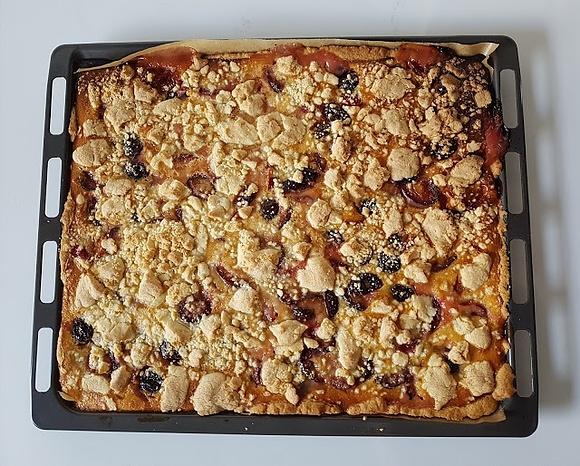 Pflaumenkuchen mit Vanille-Nuss-Streuseln
