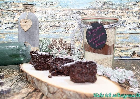 Schokoladige Weihnachtsbrownies