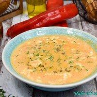 Low Carb ~ Paprikasuppe mit Hackfleisch und Feta