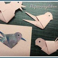 Papiervögelchen "Knoten"