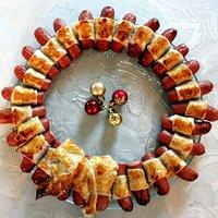Wuerstchen Kranz – Sausage Wreath