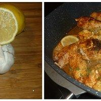 Cremiges Zitronenhuhn mit Reis