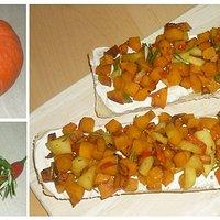 Herbst-Schnittchen mit Kürbis