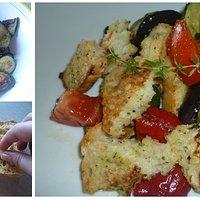 Mediterran: Brotsalat mit gegrilltem Gemüse