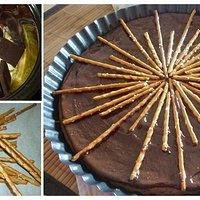 Für Schokoholics: Schokoladenkuchen mit Salzstangen