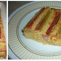 Vor Saisonende: einfacher Rhabarberblechkuchen