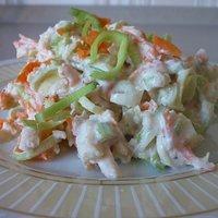 Wintersalat: Lauch – Karotte – Apfel mit Meeretich