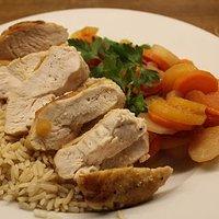 Hähnchenbrust mit Currymöhren
