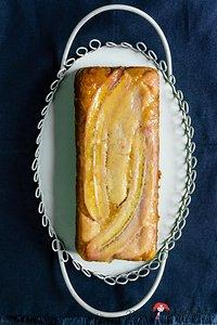 Karamellisierter Honig-Bananen-Kuchen mit Dinkelvollkornmehl als Upside-Down