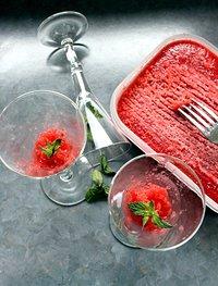 Erdbeer Granita mit Aperol- Strawberry Granita with Aperol