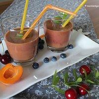 Vier-Frucht-Smoothie